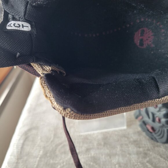 Timberland Boots Women’s Trail Hiking Ankle Bootie Beige Leather (Size 10M) - Picture 7 of 11